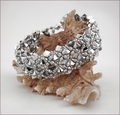 Diamond Silver Beadwork Bracelet (BB24)