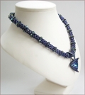 'Azrak' Swarovski Crystal Beaded Necklace (BW103)