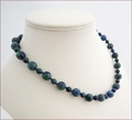 Chrysocolla Knotted Necklace (SS113)