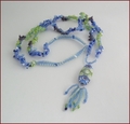 Seaside Sparkle Long Beadwork Necklace (BW130)
