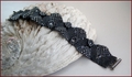 'Concerto' Beadwork Bracelet in Gunmetal (BB37)