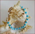 Turquoise & Pearl Precious Friendship Bracelet (SM145)