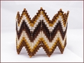 Golf Girl Beadwork Zig Zag Bangle (BB42)