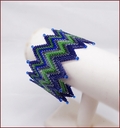 Stormy Seas Zig Zag Beadwork Bracelet (BB43)