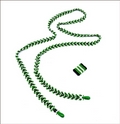 Jazz Fan Beadwork Lariat Necklace (BW143)