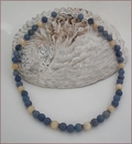 Blue Aventurine and Aragonite Necklace (D46)