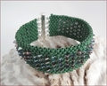 Green Dragon Beadwork Bracelet (BWB006)