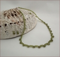 Vesuvianite Necklace and Earrings Set (SM121)