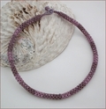 Lilac Chenille Rope Necklace (BW015)