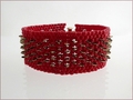 Red Dragon Beadwork Bracelet (BWB009)
