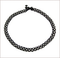Black and White Netted Pearl Necklace (BW019)
