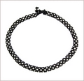 Black and White Netted Pearl Necklace (BW019)