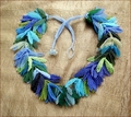 Rhythm & Blues Blue & Green Beadwork Garland (BW22)