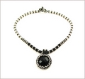 Dark to Light Beadwork Pendant Necklace (BW25)