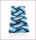 Blue Basketweave Bracelet (BB20)