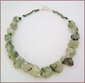 Raw Prehnite Rocks Necklace (WB30)