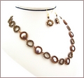 Golden Shadow Swarovski Beadwork Necklace (BW48)