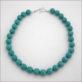 Turquoise Howlite Knotted Necklace (BH100)