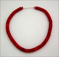 Red Rondelle Necklace (BH104)