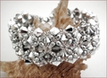 Diamond Silver Beadwork Bracelet (BB24)