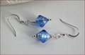 Sapphire Blue Murano Glass Earrings (DDE17)