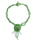 Reed Nymph Green Dragonfly Necklace (BWD03)