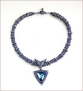 'Azrak' Swarovski Crystal Beaded Necklace (BW103)