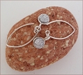 Druzy Quartz Earrings in Sterling Silver (DDE21)