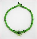 Lime Flower Beadwork Necklace (BB120)