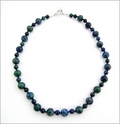 Chrysocolla Knotted Necklace (SS113)