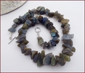 Chunky Raw Labradorite Necklace (LS119)