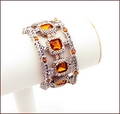 Twenties Topaz Beadwork Bracelet (BB45)