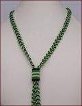 Jazz Fan Beadwork Lariat Necklace (BW143)