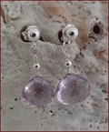 Pink Amethyst Necklace and Earrings Set (SM79)
