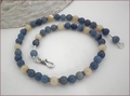 Blue Aventurine and Aragonite Necklace (D46)