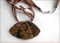 Rainforest Jasper Pendant Necklace (D47)