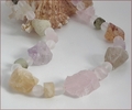 Chunky Raw Crystal Quartz Necklace (WB15)