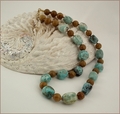 African Opal and Jasper Necklace (D52)