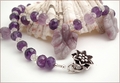 Amethyst with African Lilac Necklace (LF22)