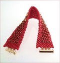 Red Dragon Beadwork Bracelet (BWB009)