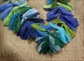 Rhythm & Blues Blue & Green Beadwork Garland (BW22)