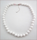 White Candy Jade Necklace (BH93)