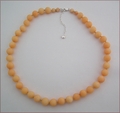 Peach Candy Jade Necklace (BH95)