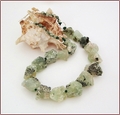 Raw Prehnite Rocks Necklace (WB30)