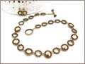 Golden Shadow Swarovski Beadwork Necklace (BW48)