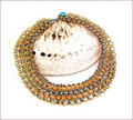 Blue & Gold Netted Collar (BW52)
