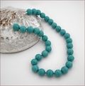 Turquoise Howlite Knotted Necklace (BH100)