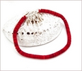 Red Rondelle Necklace (BH104)