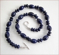 Lapis Lazuli Knotted Necklace (SS110)