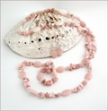 Pink Opal Long Necklace (CG65)